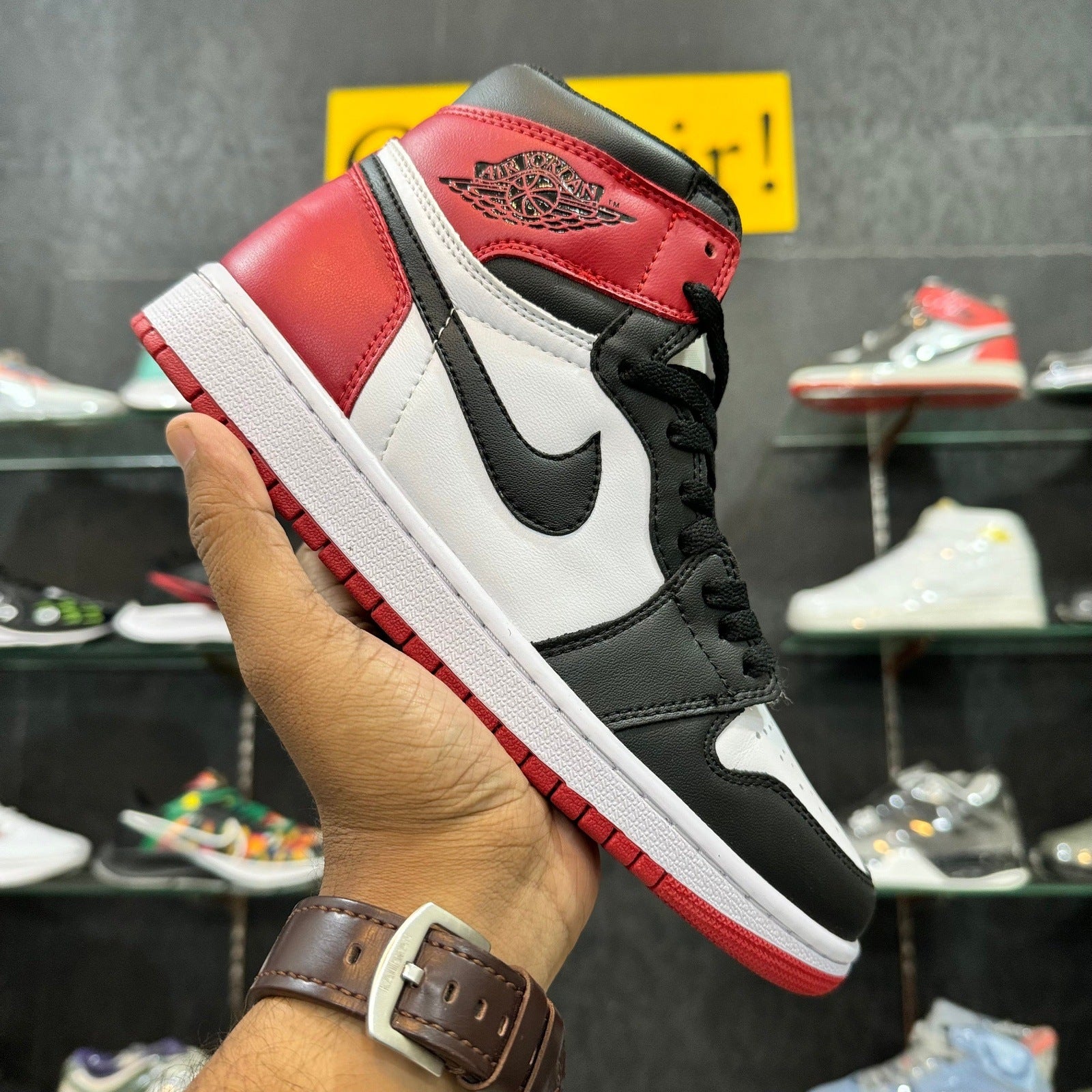 AJ 1 Retro Black Toe High Dot Perfect