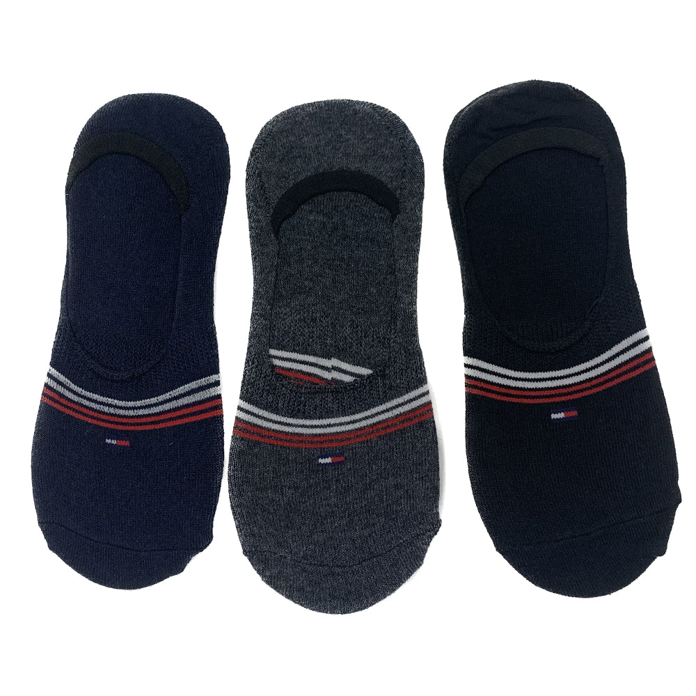 T-O-M-M-Y No Show Socks Pack of 3