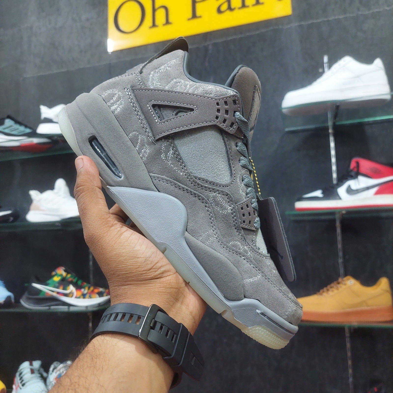 AJ4 Retro Cool Grey X KAWS