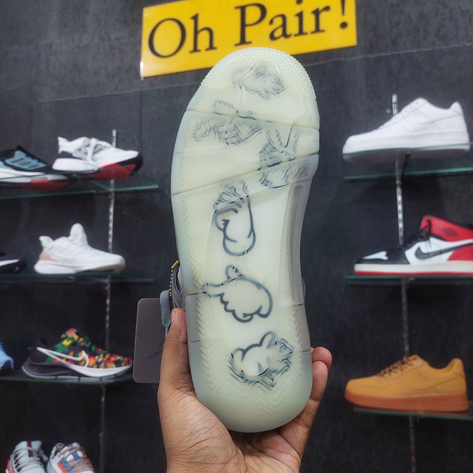 AJ4 Retro Cool Grey X KAWS