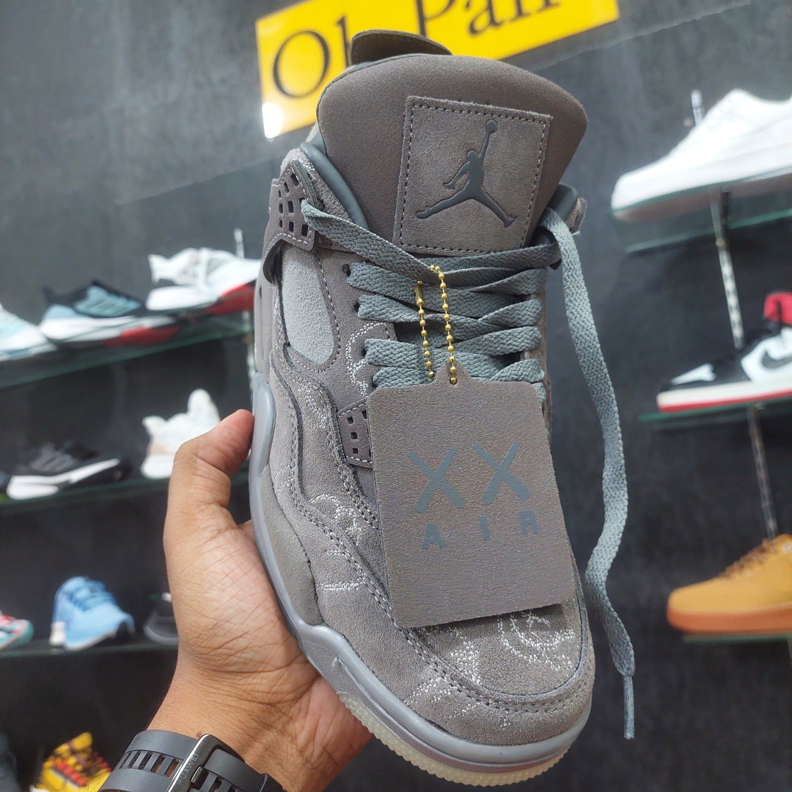 AJ4 Retro Cool Grey X KAWS
