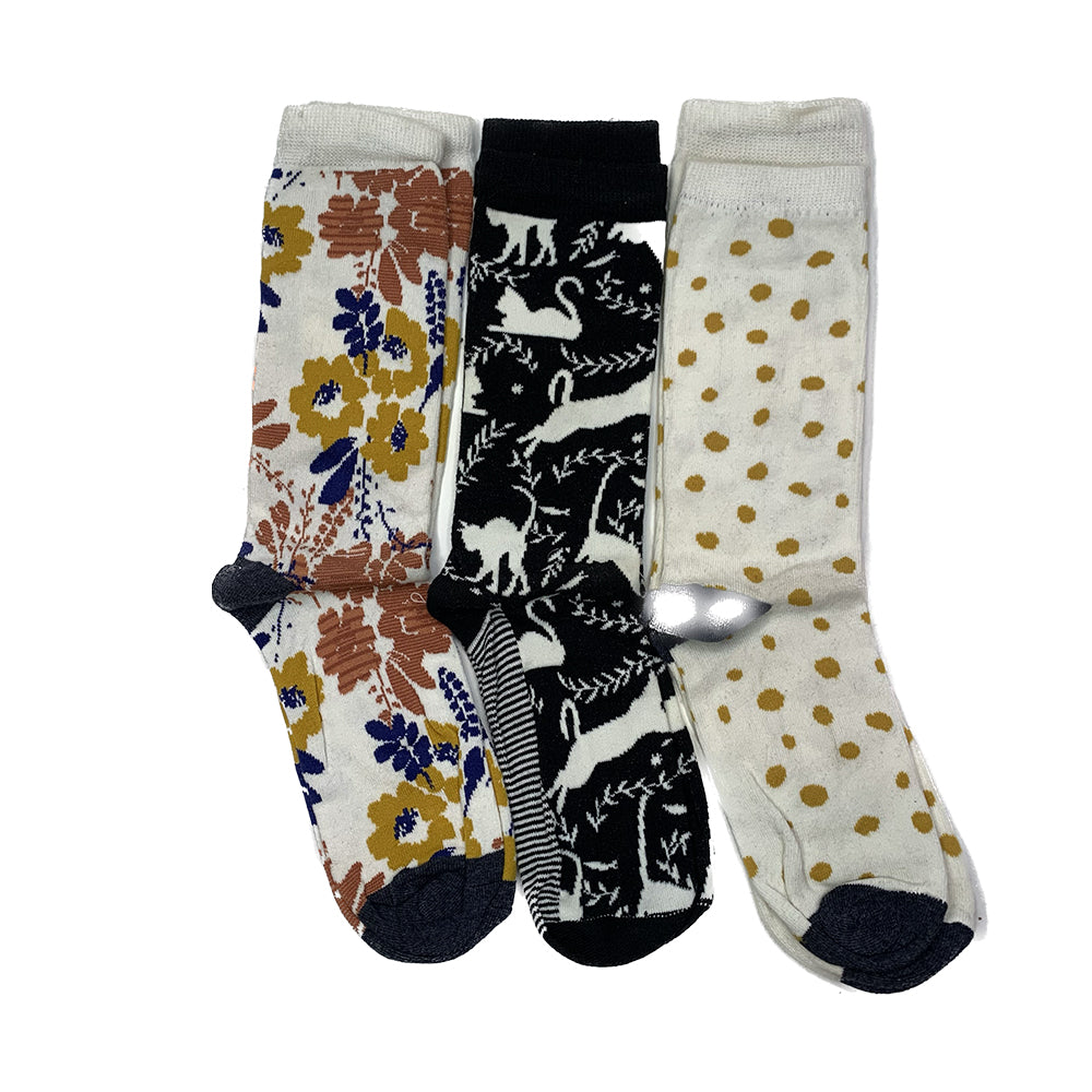 B-O-R-N-E-O Club 2 Full Cotton Socks Pack of 3