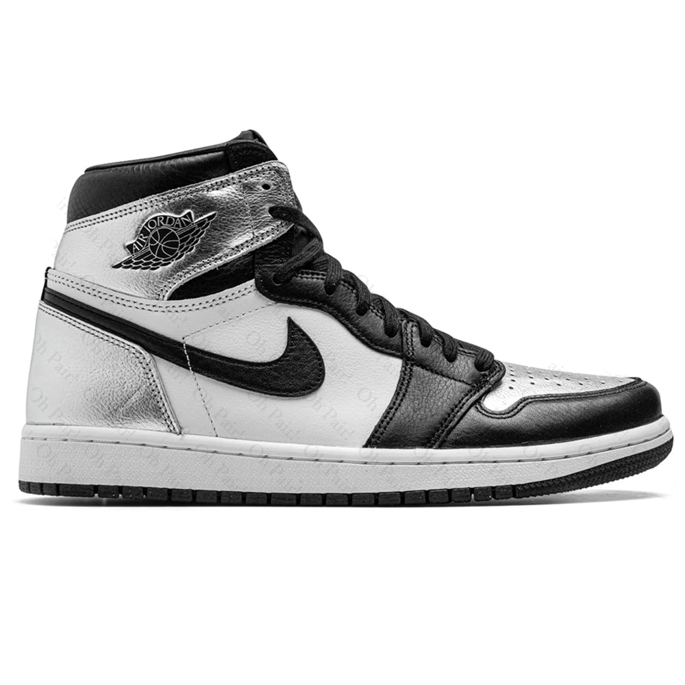 AJ 1 SILVER TOE