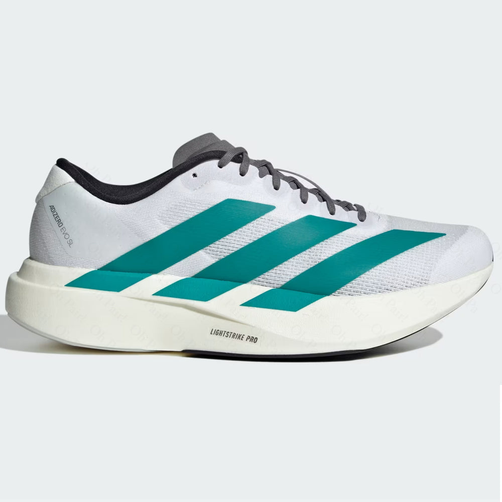 Adidas Adizero Evo SL Cloud White / Pure Teal / Grey Four – Ohpairpk