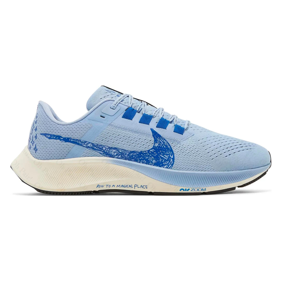 Nk Air Zoom Pegasus 38 X NATHAN BELL 'RUN TO A MAGICAL PLACE - ALUMINUM'