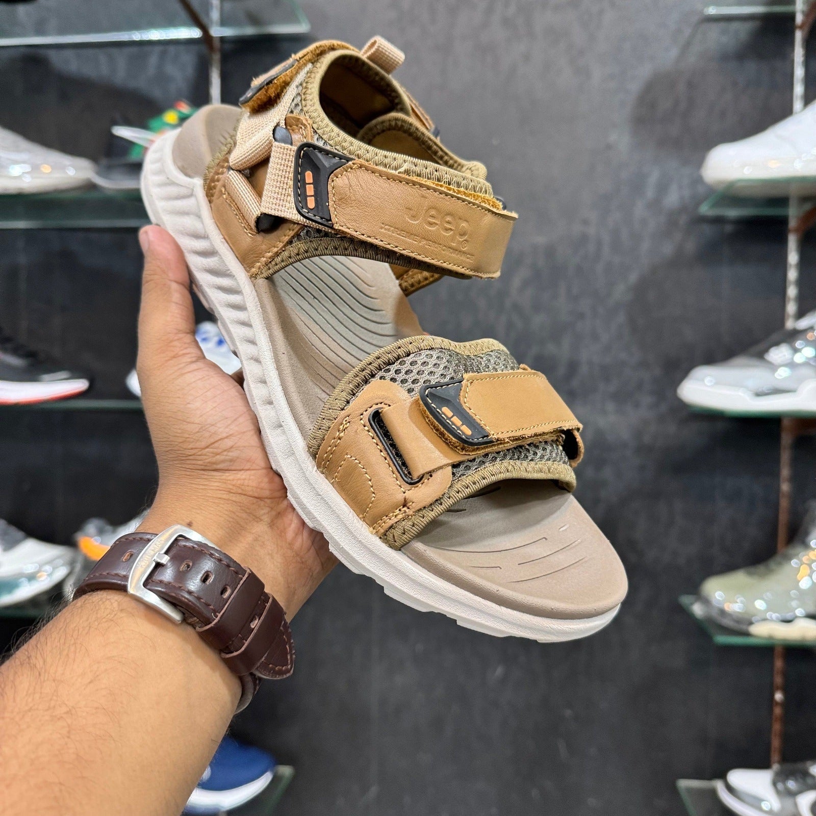 Jeep Sandal B/W