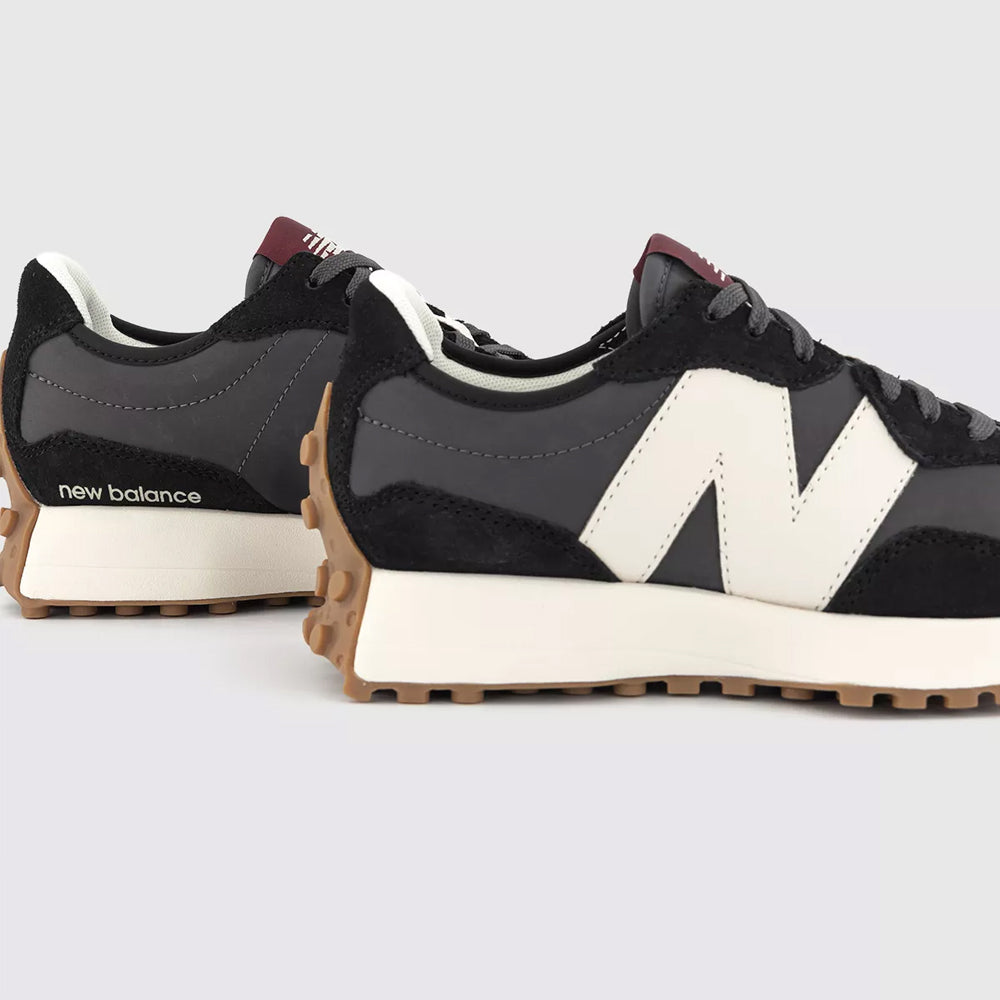 NB 327 Black White and Mineral Red