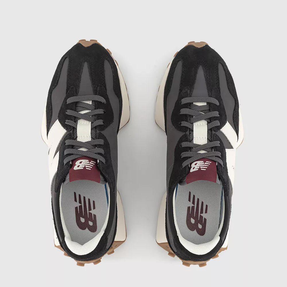 NB 327 Black White and Mineral Red