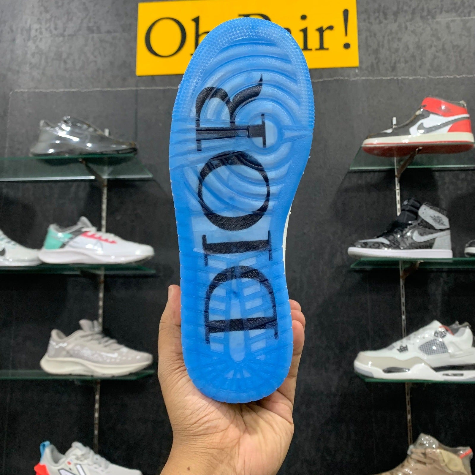 AJ 1 Low Grey White Blue