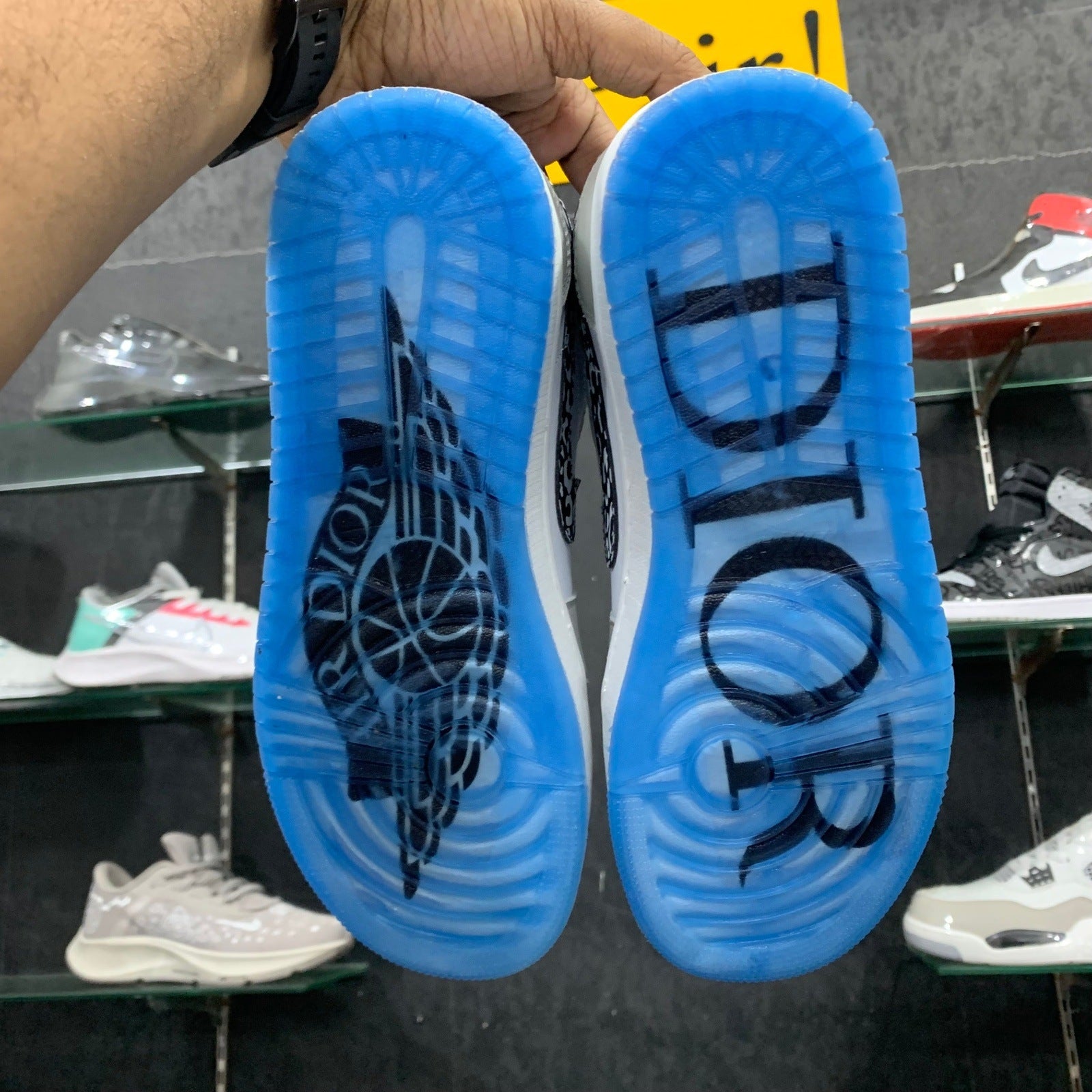 AJ 1 Low Grey White Blue