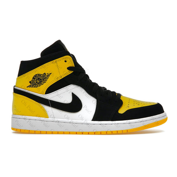 Ar Jrdn 1 Mid Yellow Toe Black