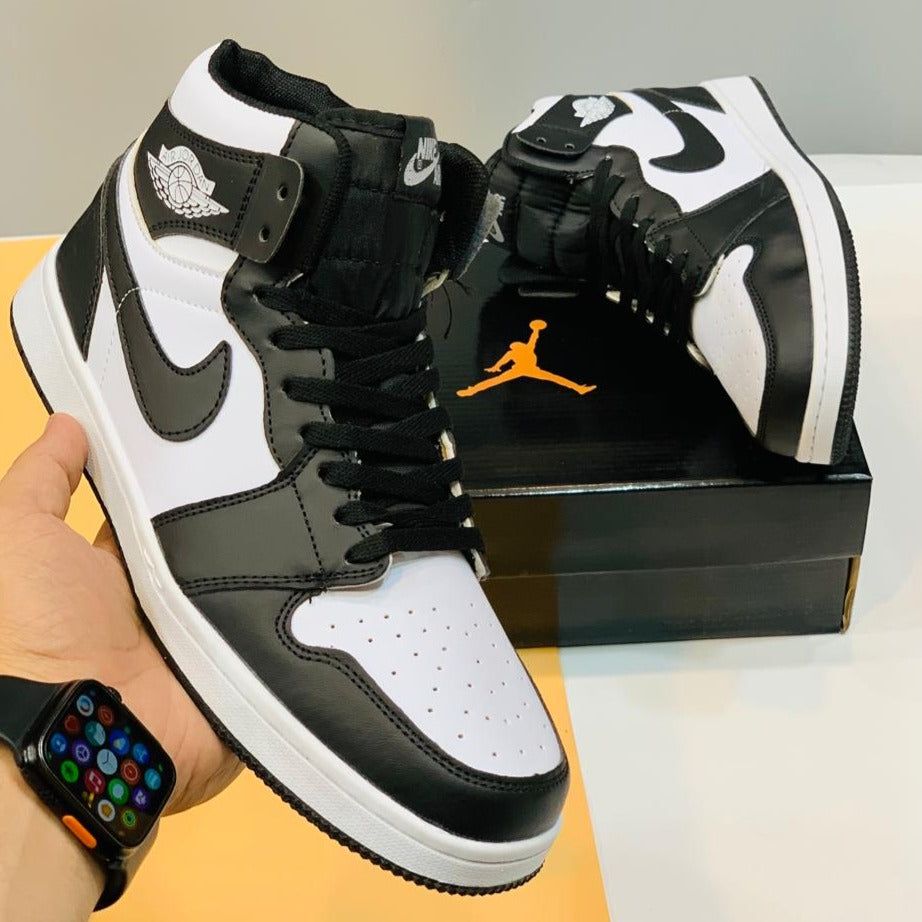 Oh Pair Buy AJ 1 Retro Mids Panda Premium Comfortable