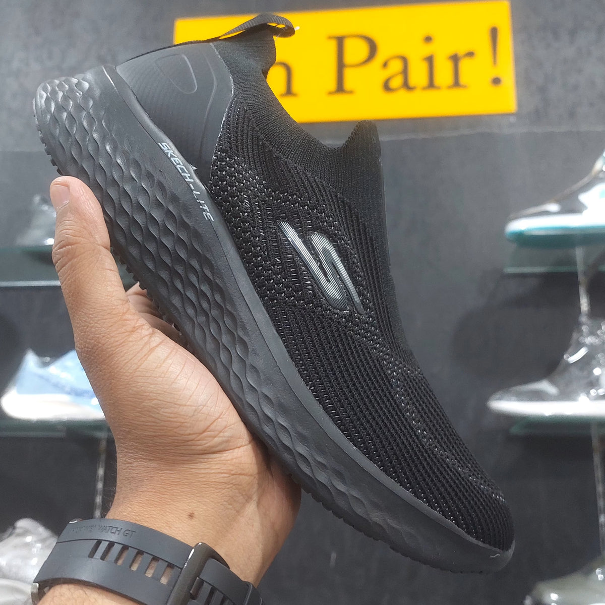 Skechers Go Walk Skech Lite Black Shoes in Pakistan Ohpairpk