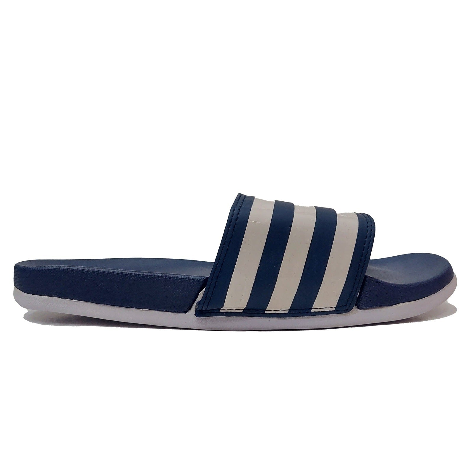 AD Adlite Slides Three Stripes - Blue/White Women