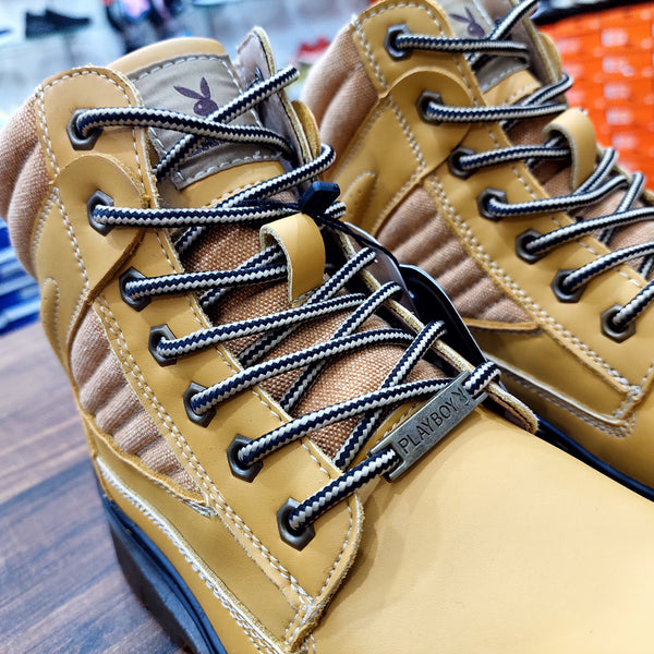 P-B Leather Boots Mustard