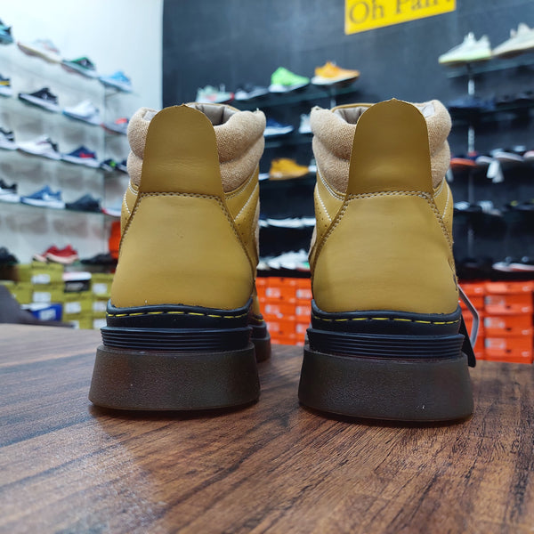 P-B Leather Boots Mustard