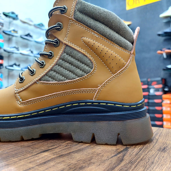 P-B Leather Boots Brown