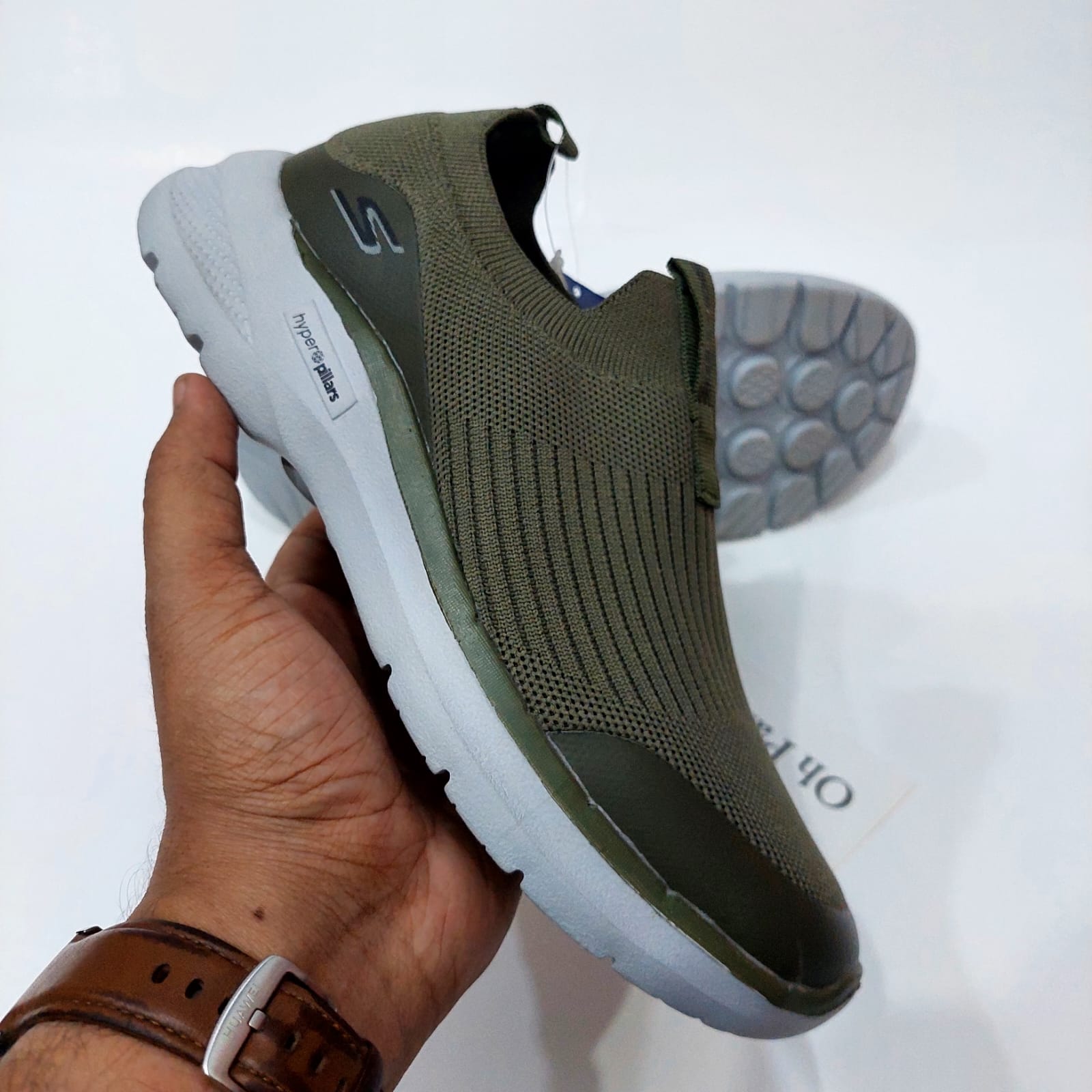 Sketcher Go Run Hyper Pillars Green