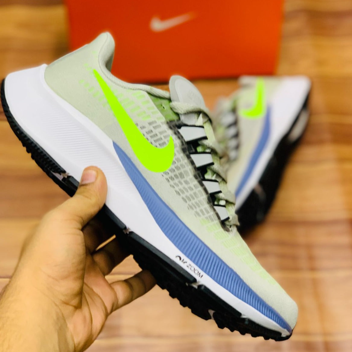 Nk Air Zoom Pegasus 37 Green Blue