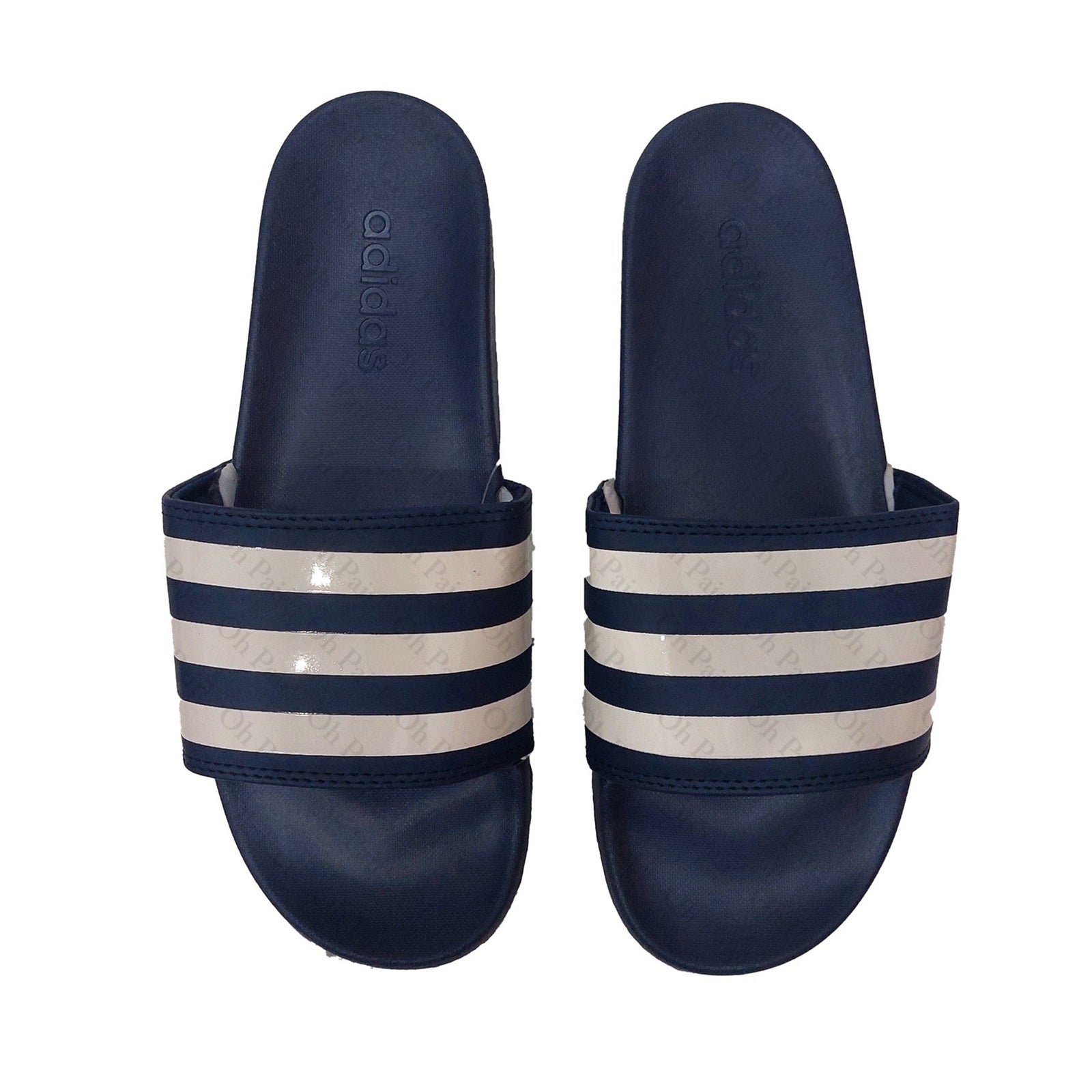 AD Adlite Slides Three Stripes - Blue/White Women