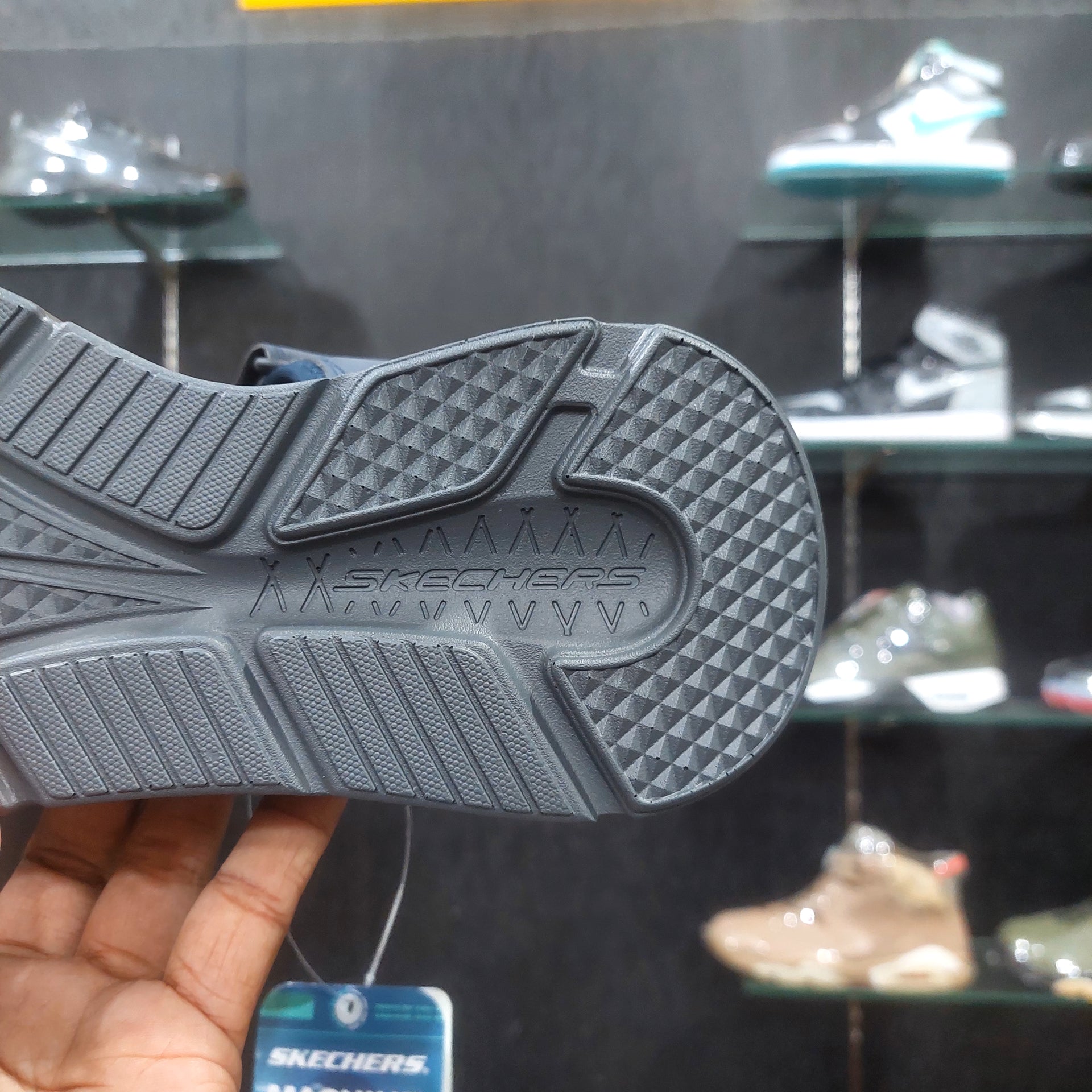 Sketchers Ultra-Go Goga Mat Sandal - Navy â Ohpairpk