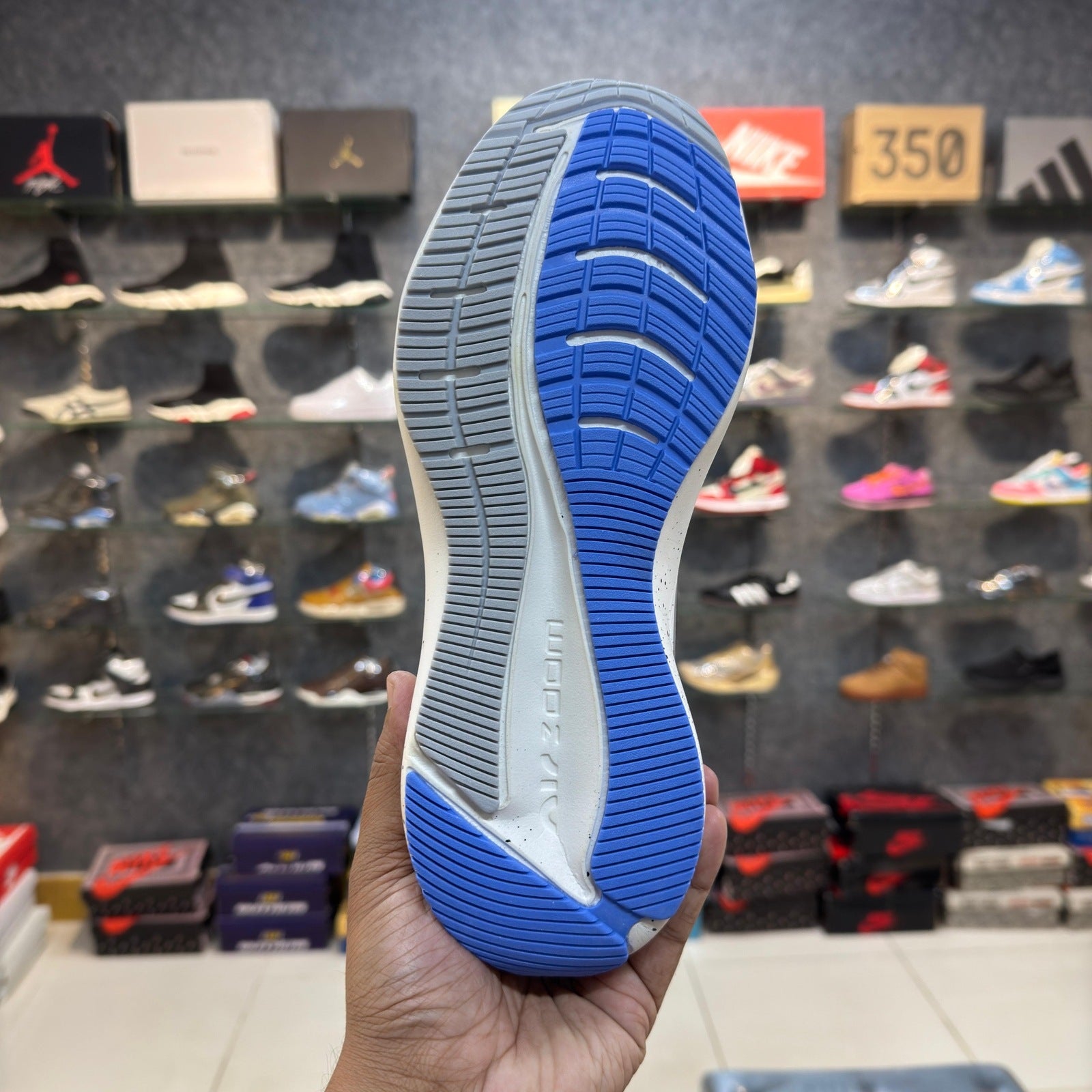 NK Air Zoom Light Grey / Blue