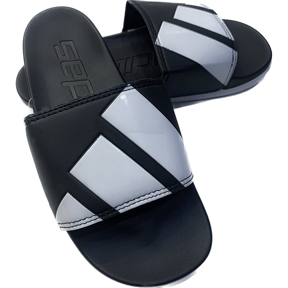 AD Adlite Slides Trefoil - Black/White