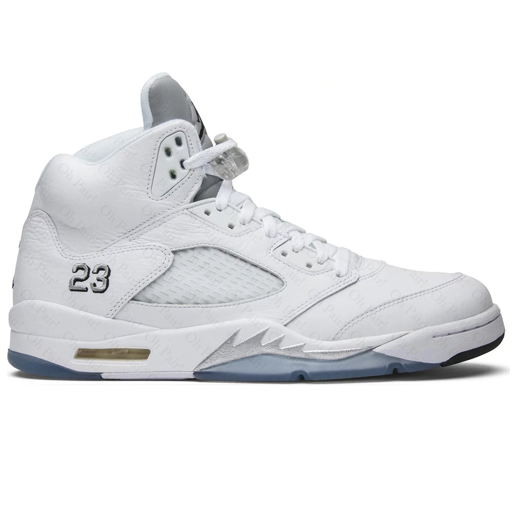 AJ 5 Retro White Metallic