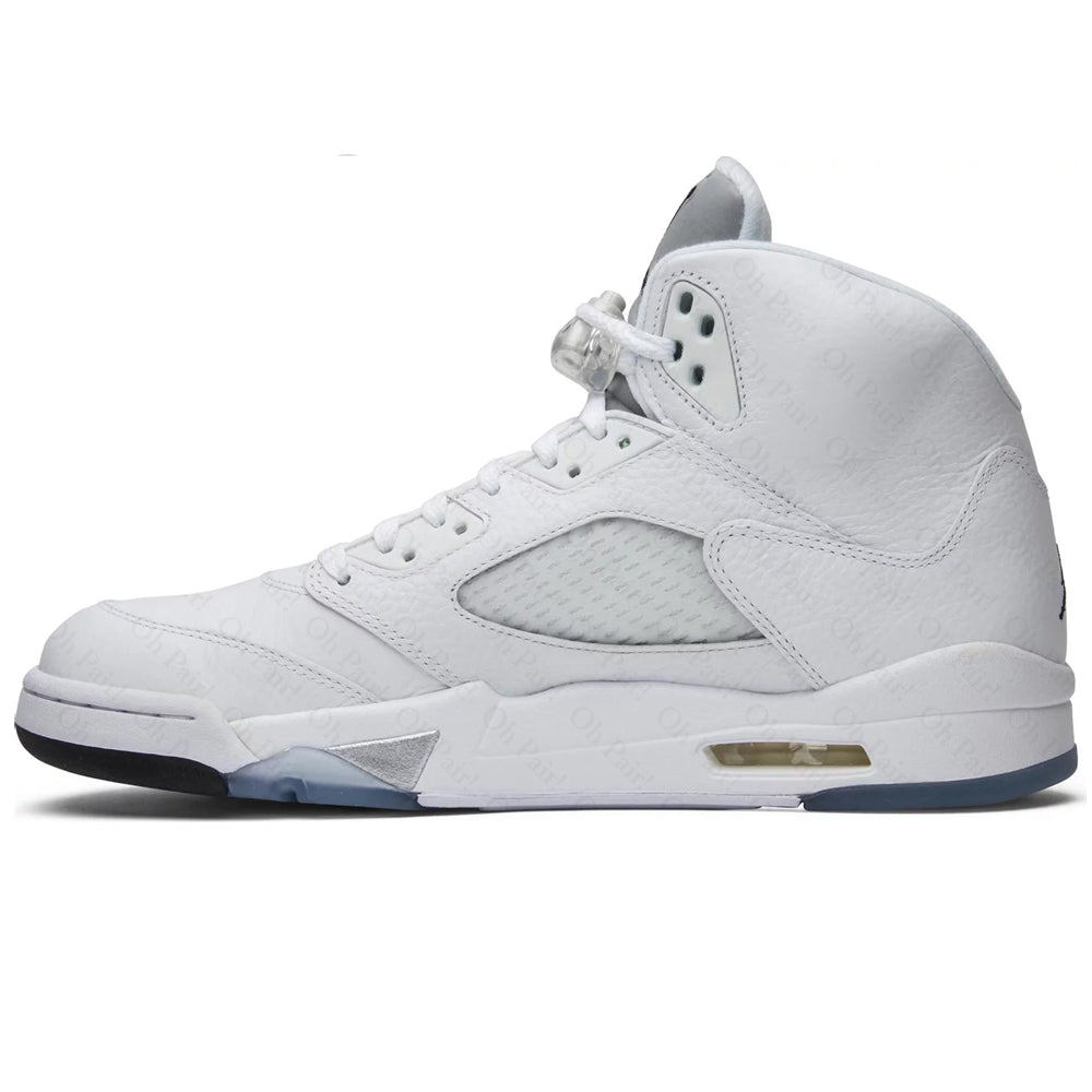 AJ 5 Retro White Metallic