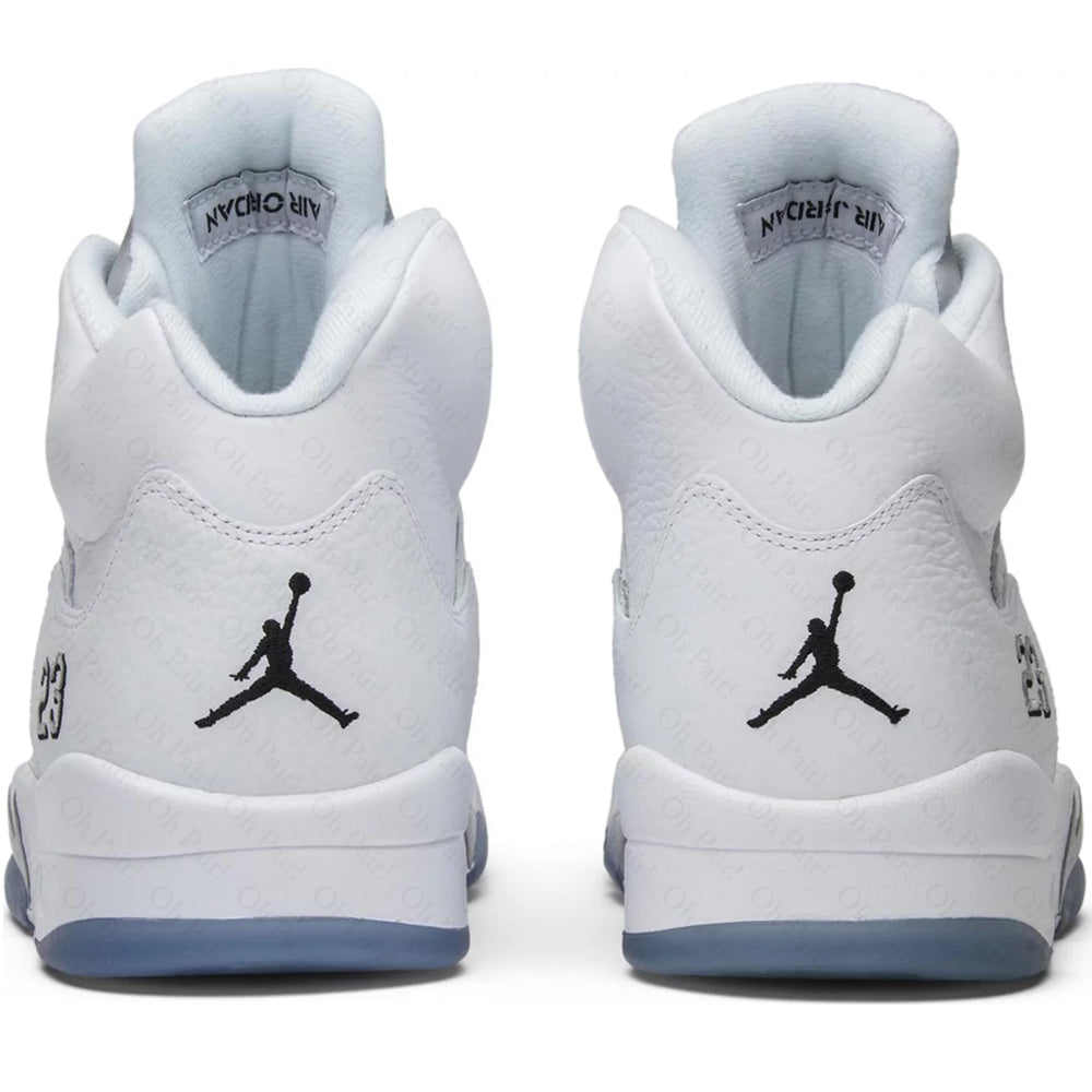 AJ 5 Retro White Metallic