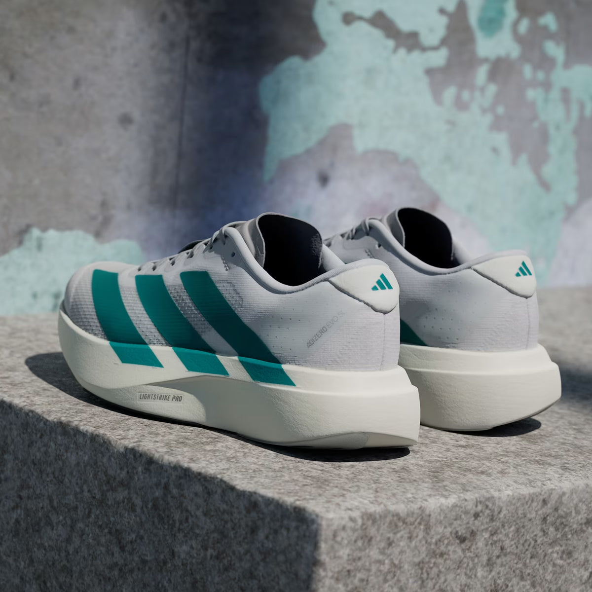 Adidas Adizero Evo SL Cloud White / Pure Teal / Grey Four