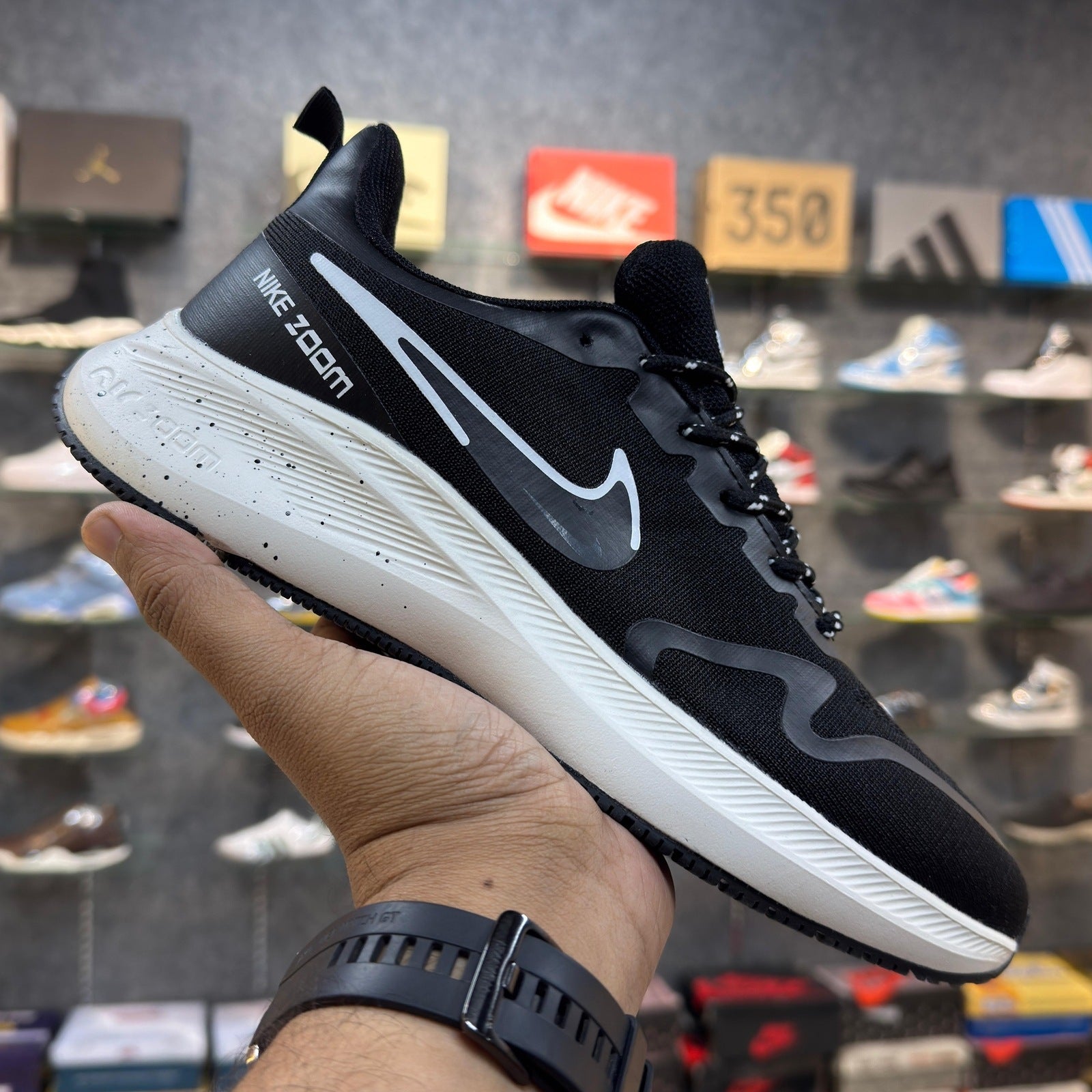 NK Air Zoom Black White