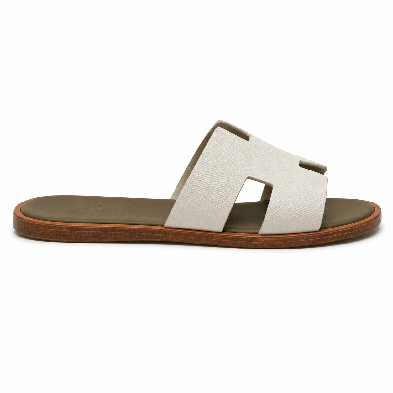 H Izmir Sandals (Slides) - Beige Glaise Vert