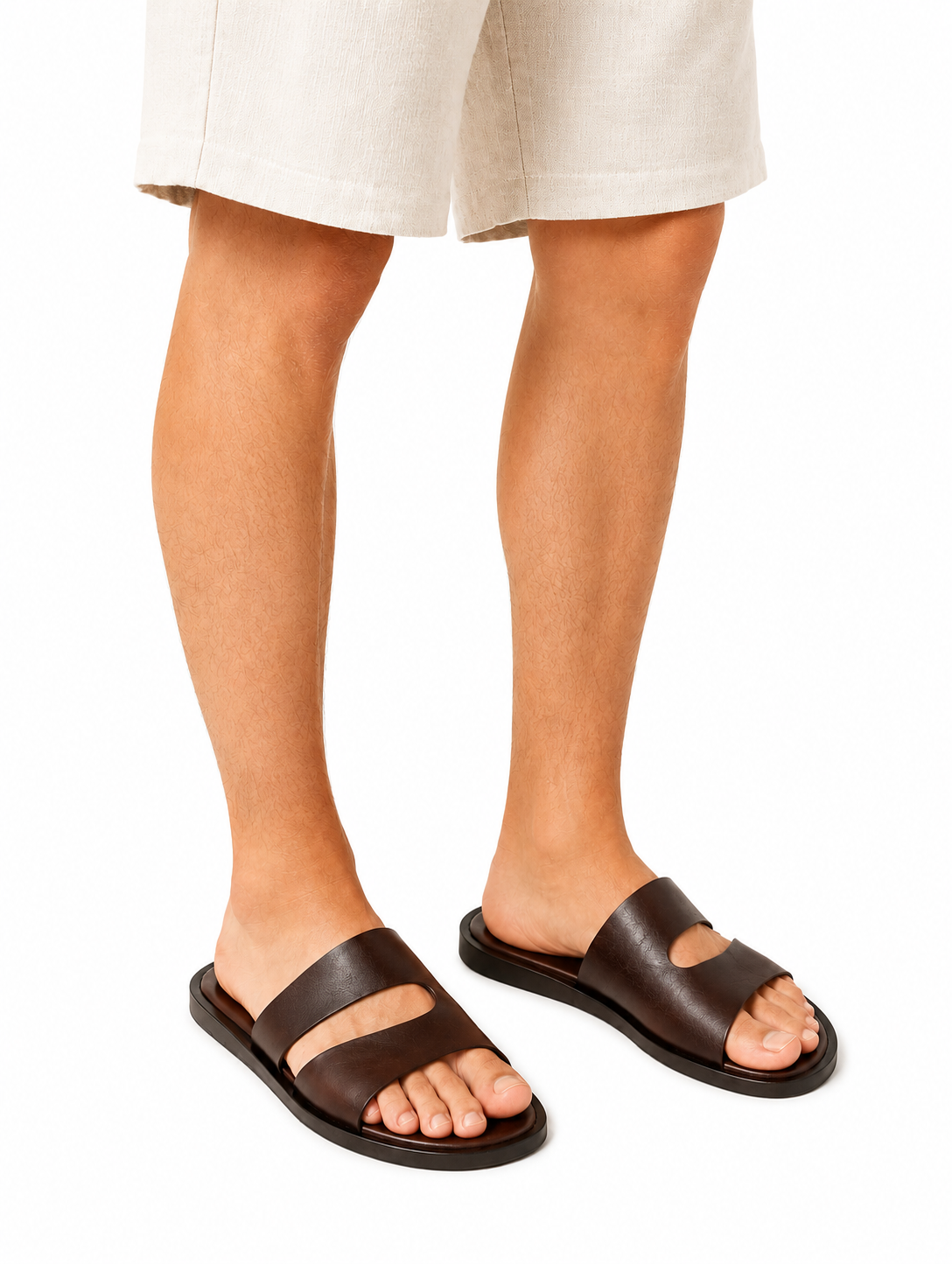 LP Pilat Plain Walk Sandal (Slides) - Brown