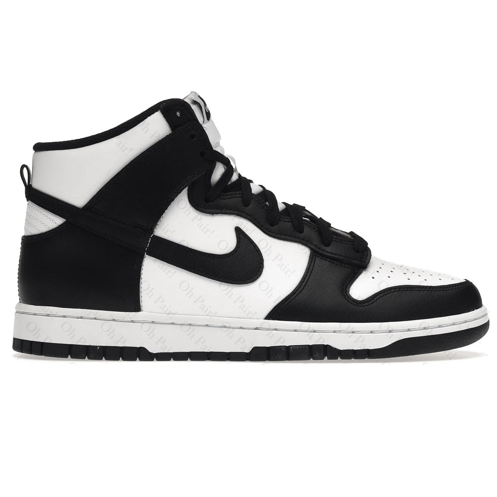 NK Dunk High - Panda Black Tongue Tab