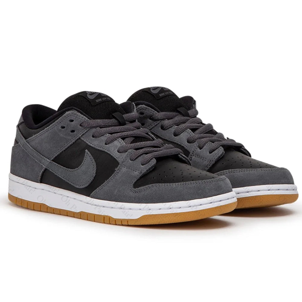 NK SB Dunk Low Dark Grey Black Gum