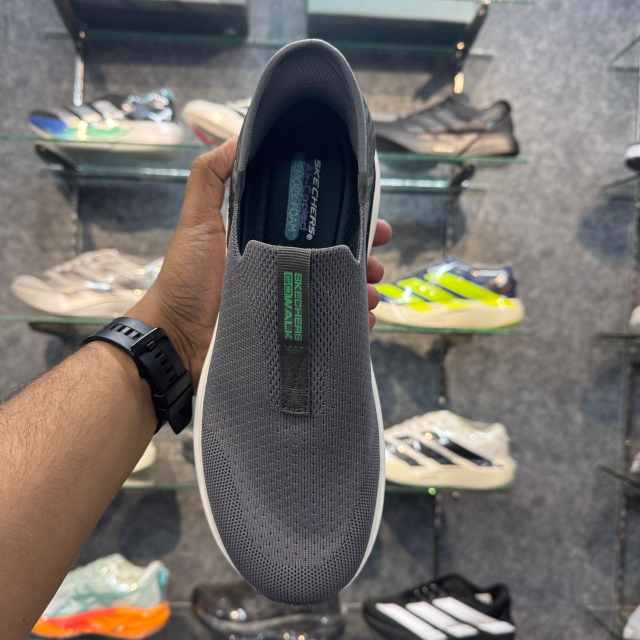 Skechers Hyperburst Max Cushion Slip-ins Grey