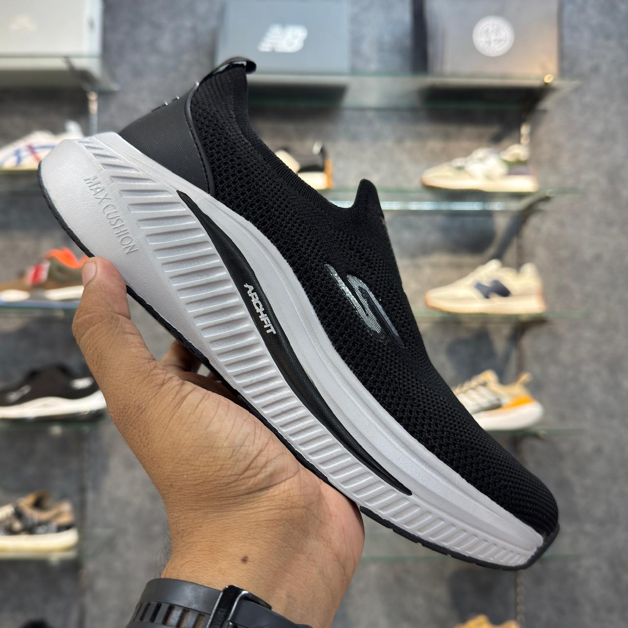 Sketcher Max Cushioning Elite Black White