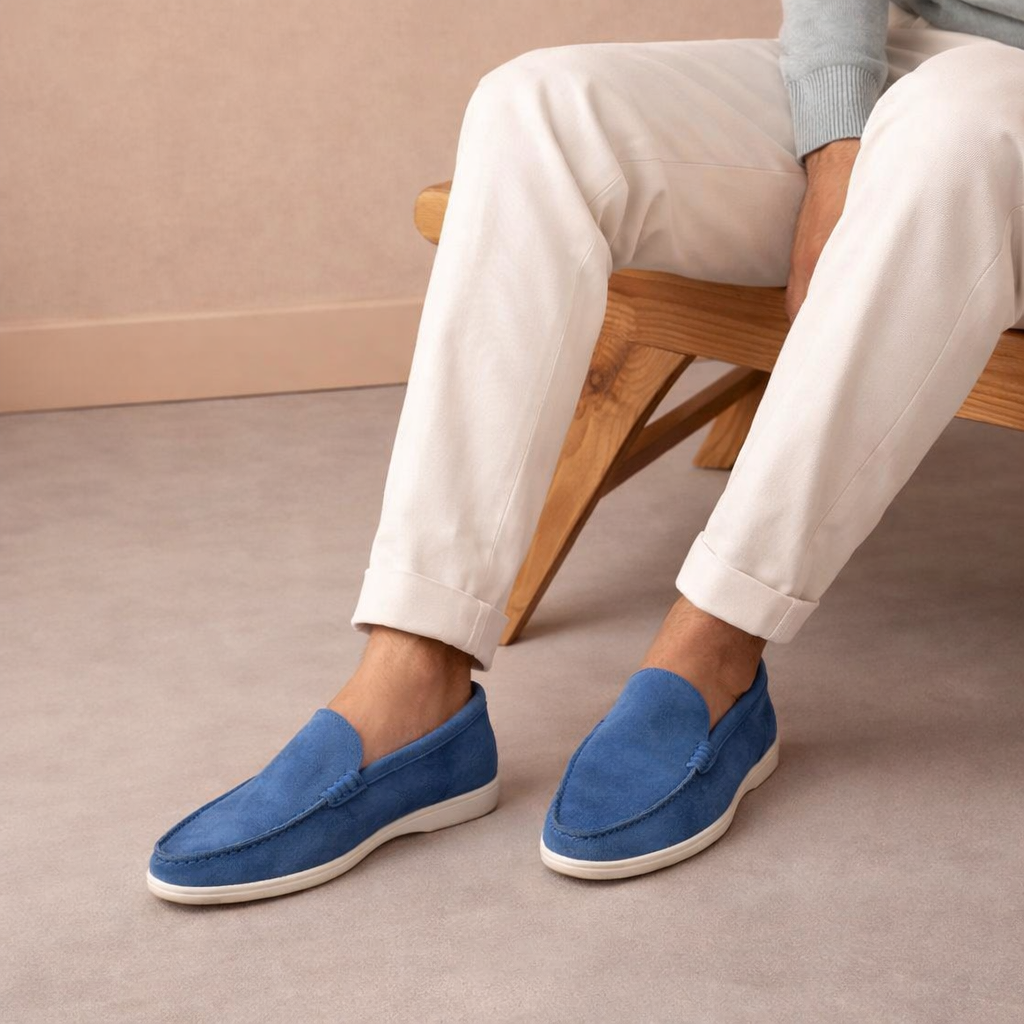 Suede Leather Loafers 