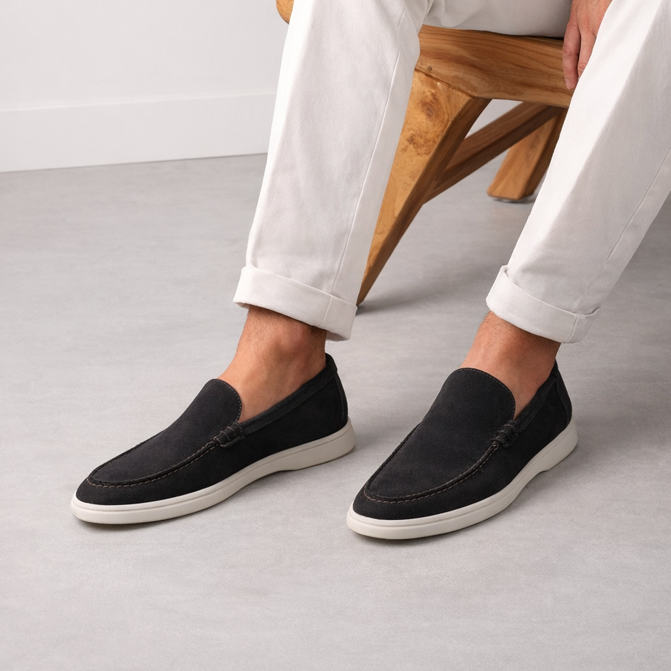 Suede Leather Loafers 