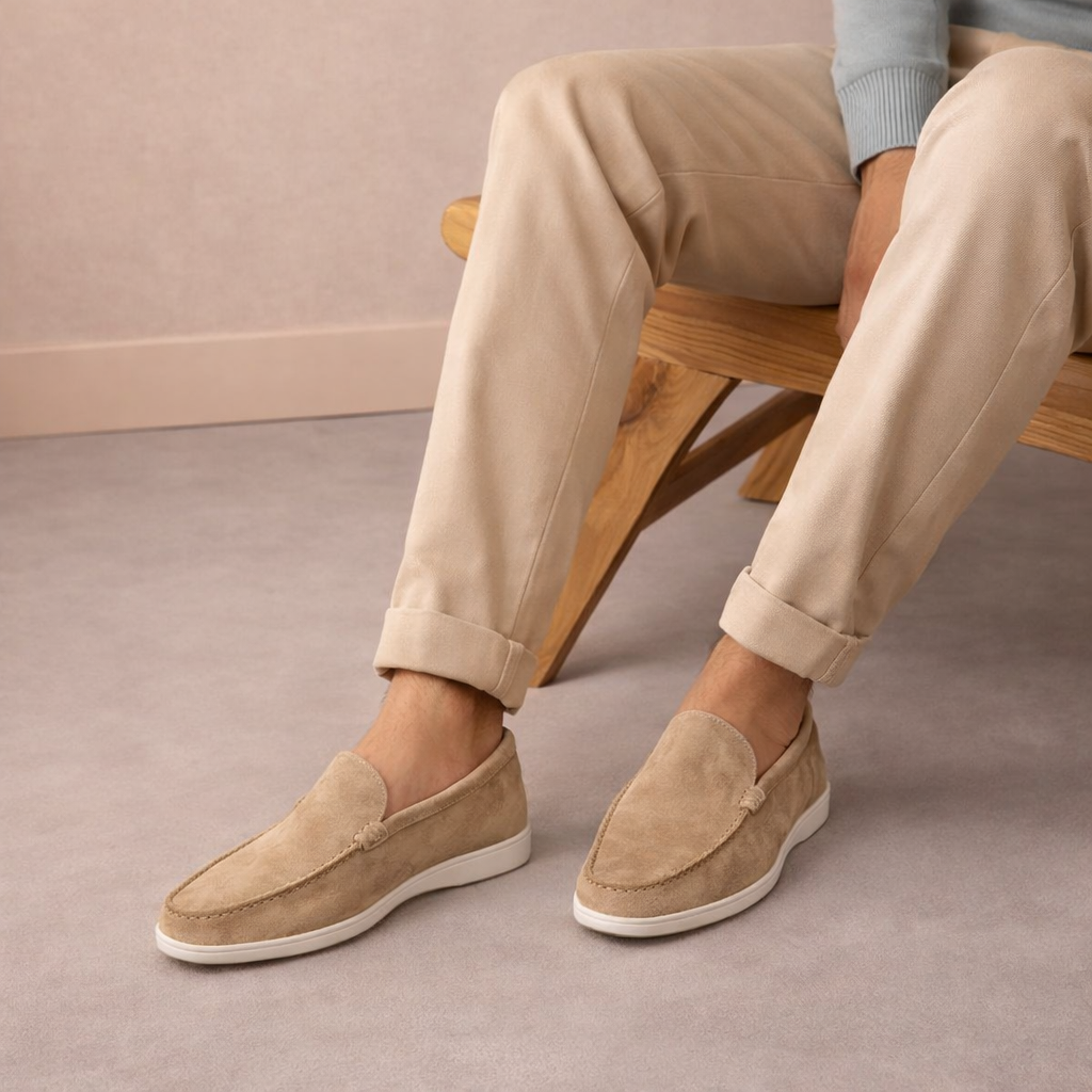 Suede Leather Loafers 