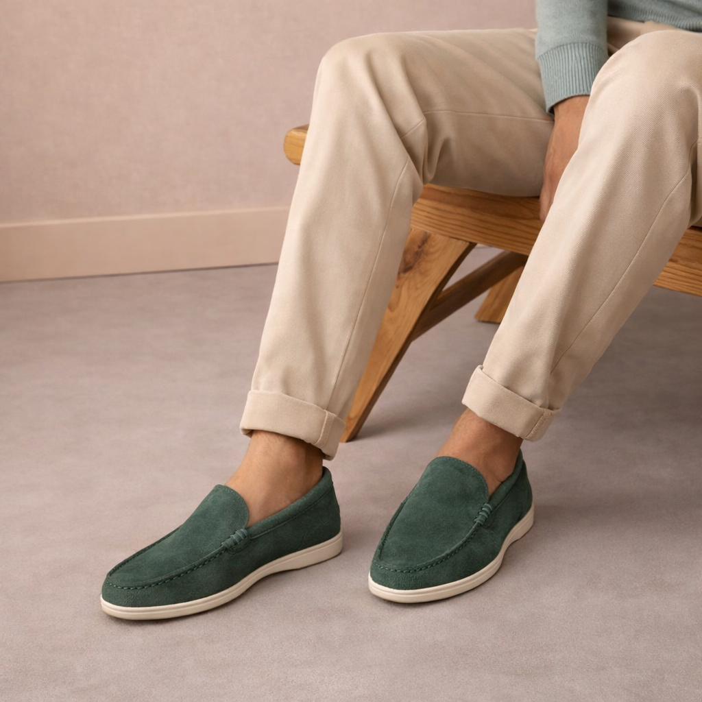 Suede Leather Loafers 