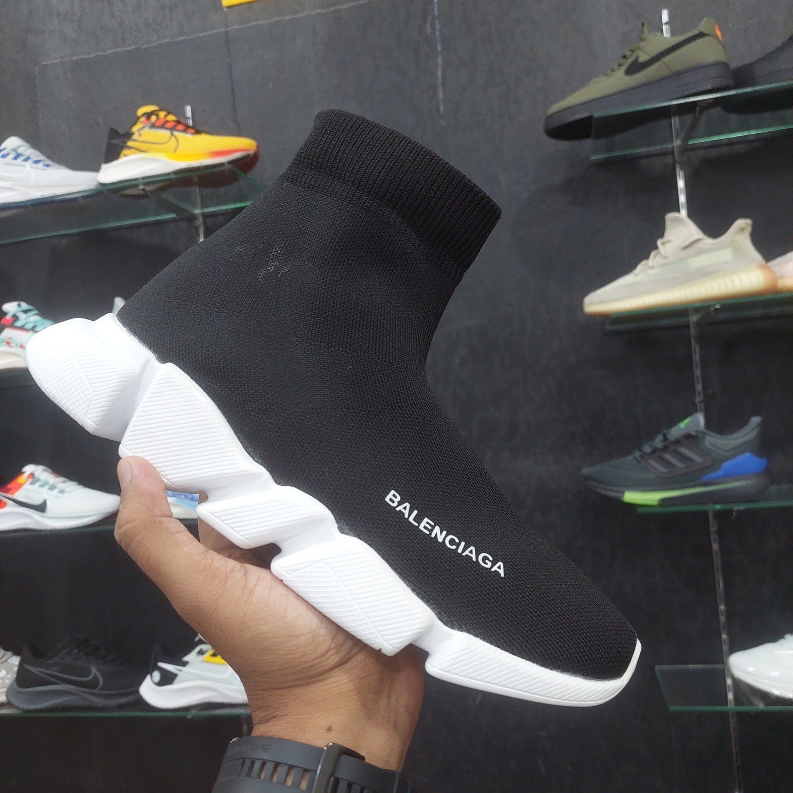 Balenciagaa Speed Trainer Black White Ohpairpk