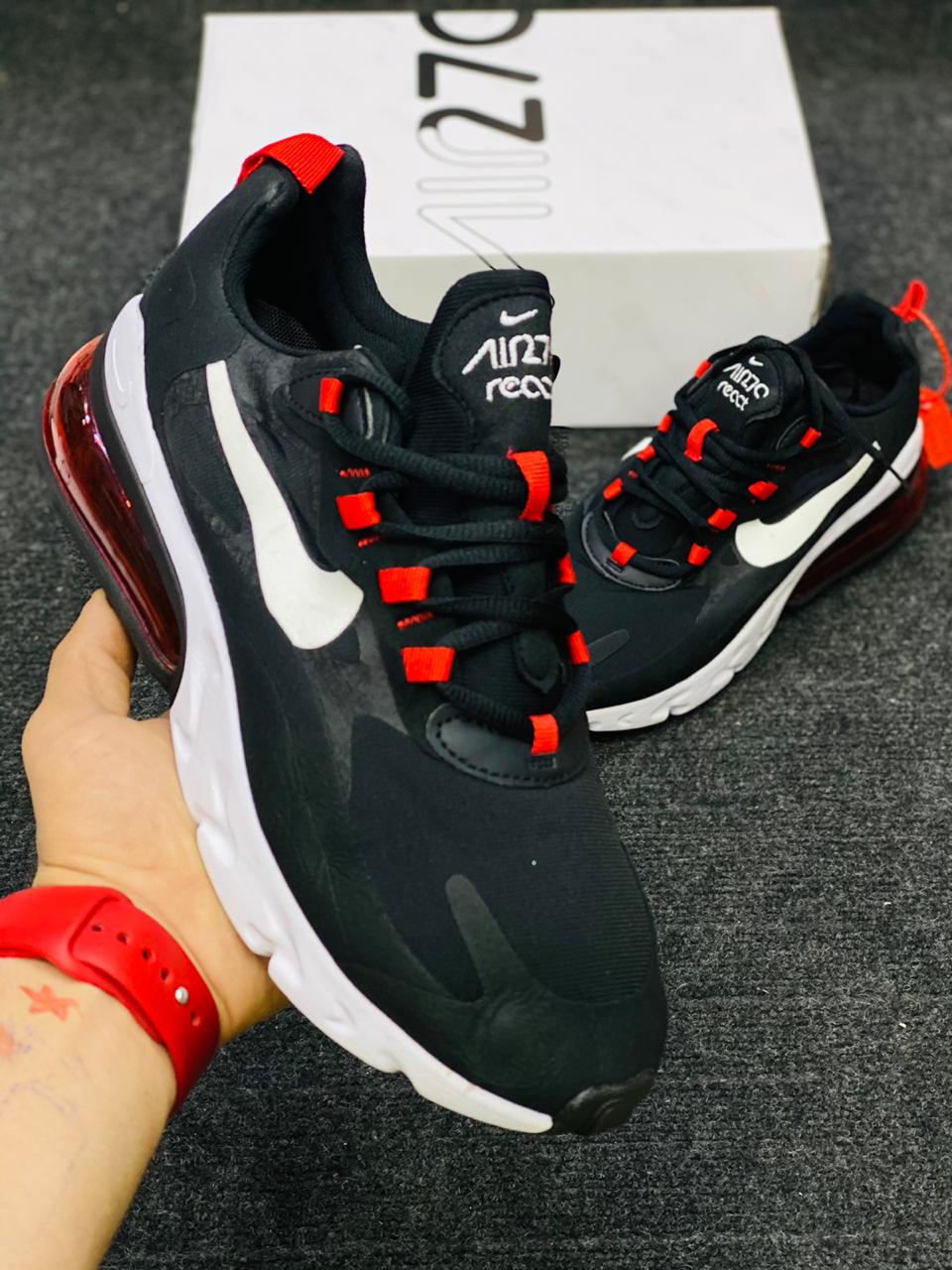 Air Maxx 270 React Black Red