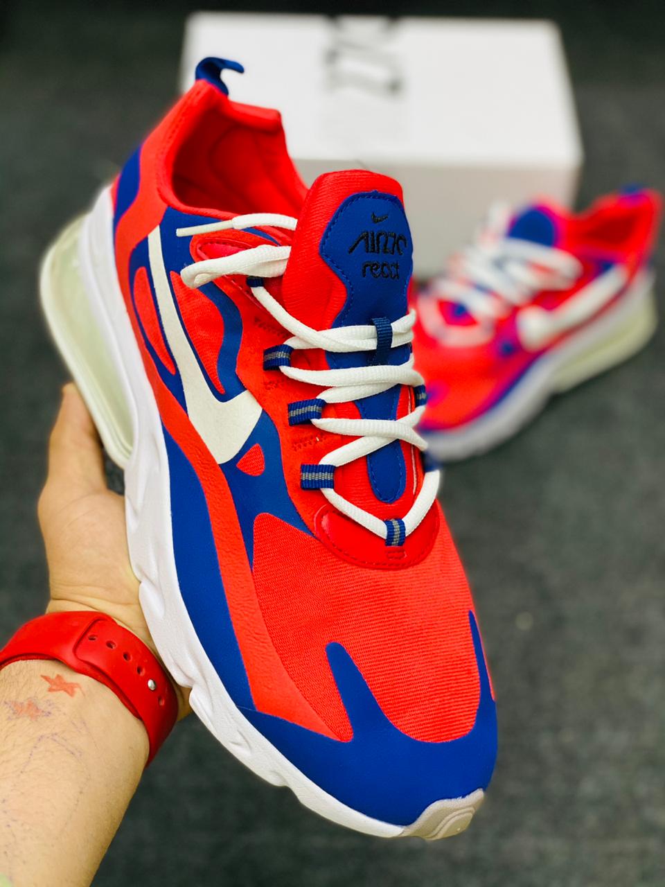 Air Max 270 React Red Blue