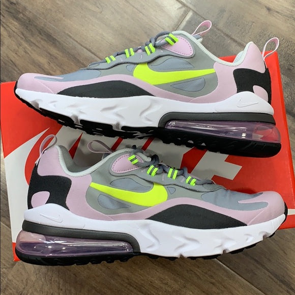 Air Max 270 React GS Particle Grey/Lemon Venom