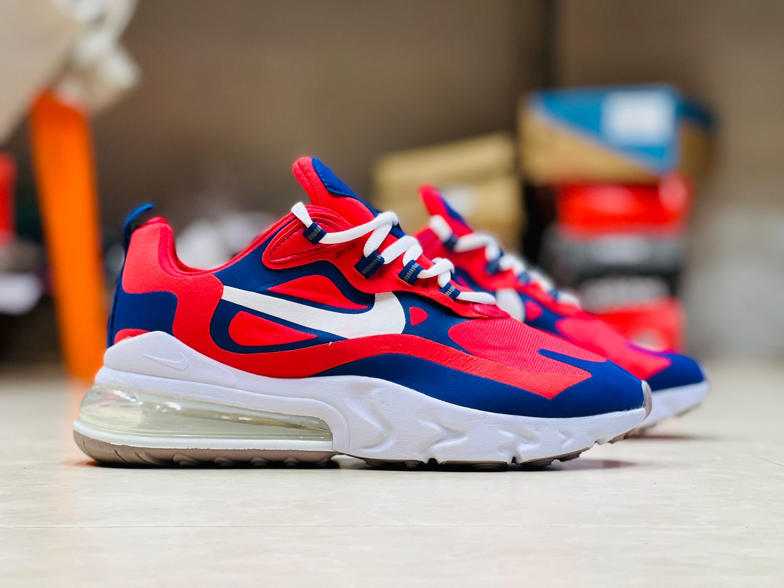 Air Max 270 React Red Blue