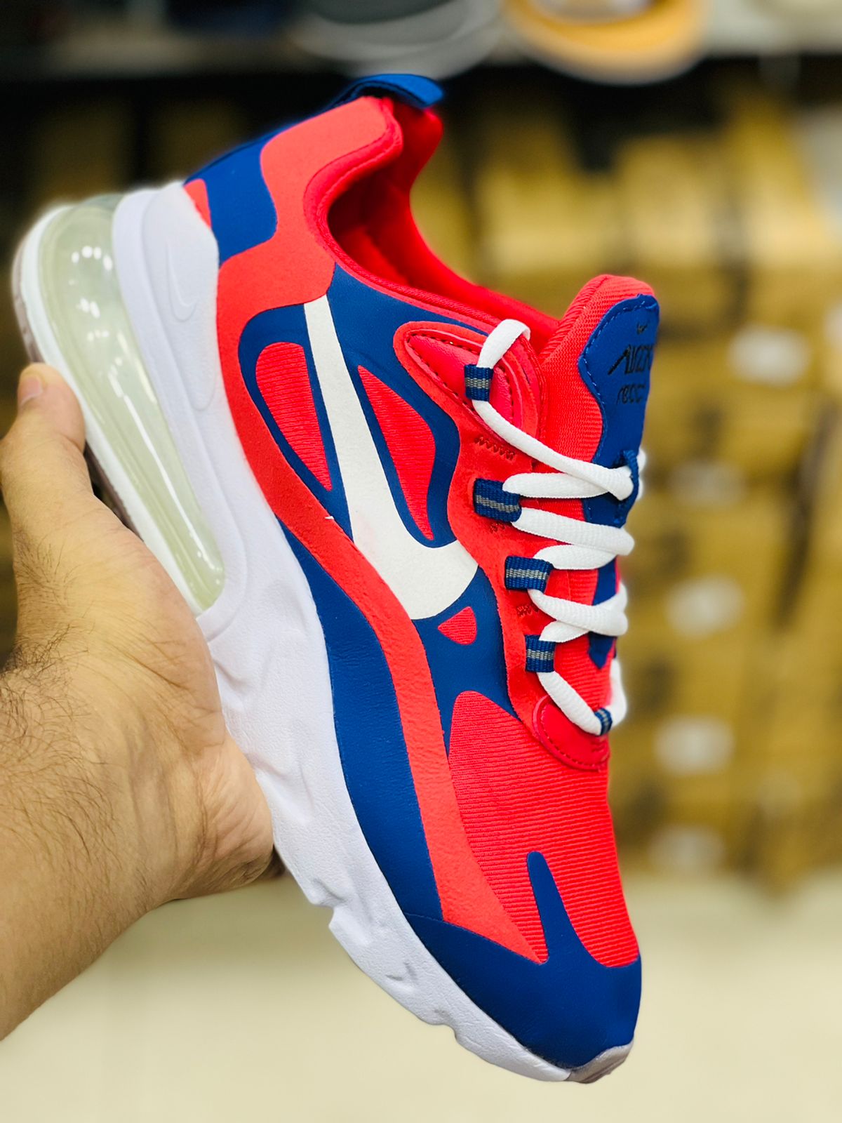 Air Max 270 React Red Blue