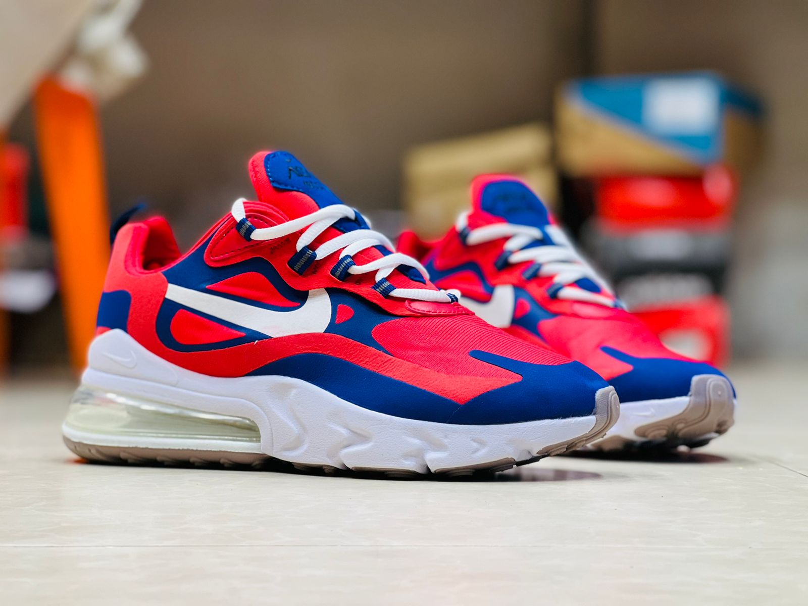 Air Max 270 React Red Blue